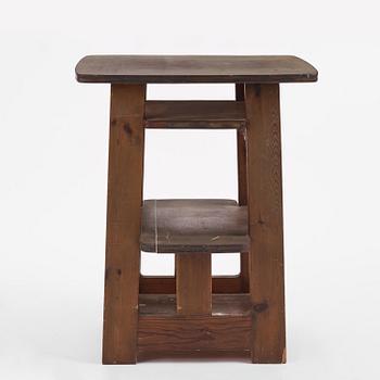 Carl Westman, bord, betsad furu, Sverige, ca 1910.