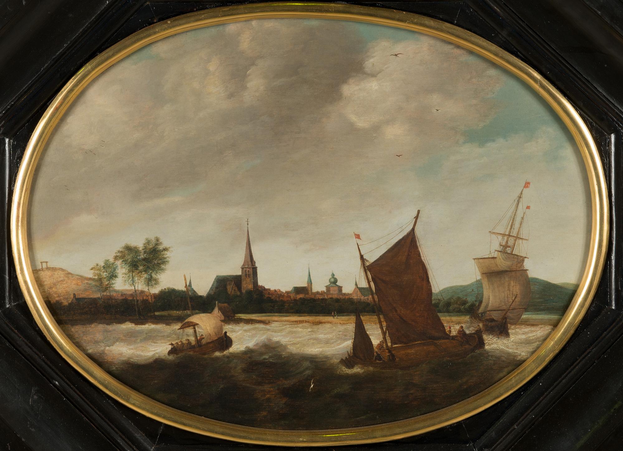 Jan van Goyen, hans art, Kustlandskap, 1700-tal.
