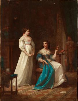 Aime Gabriel Adolphe Bourgoin Attributed to, Courtship.