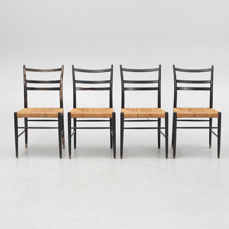 Yngve Ekström, four chairs, 'Gracell', Gemla, Diö, 1950s-60s.