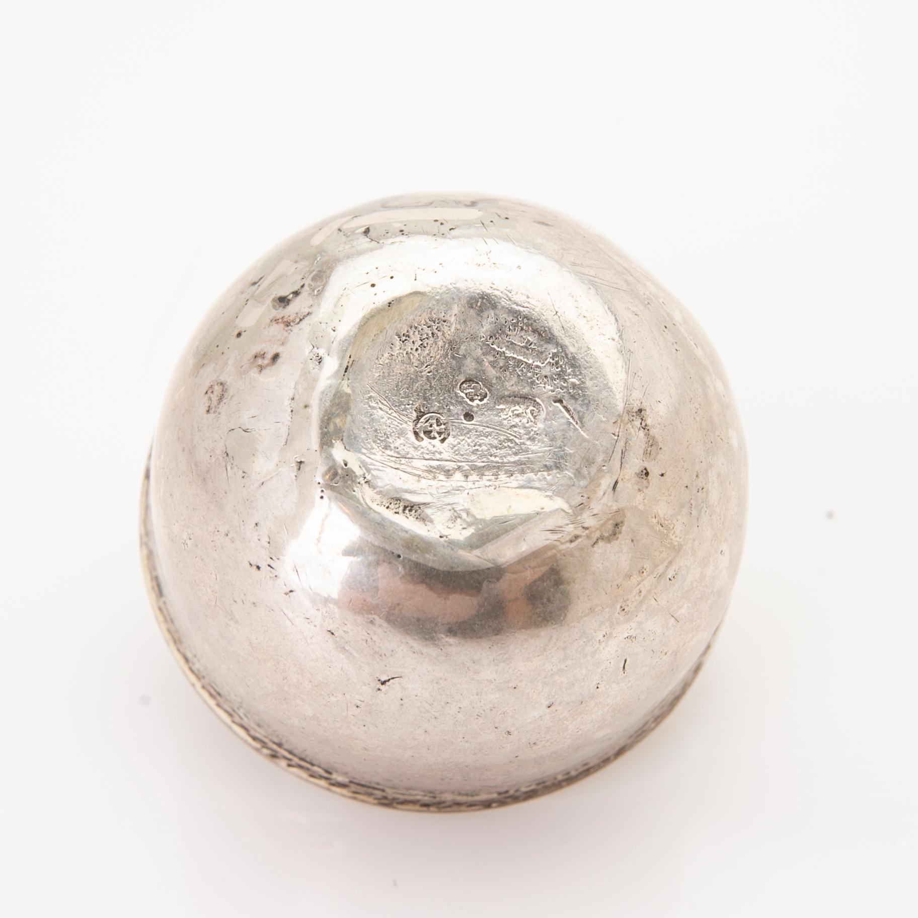 Tumbler, silver, Hans Stadius (active 1722–1735), Kristianstad.
