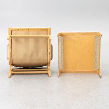 Bruno Mathsson, Armchair with footstool, “Ingrid”, Dux.