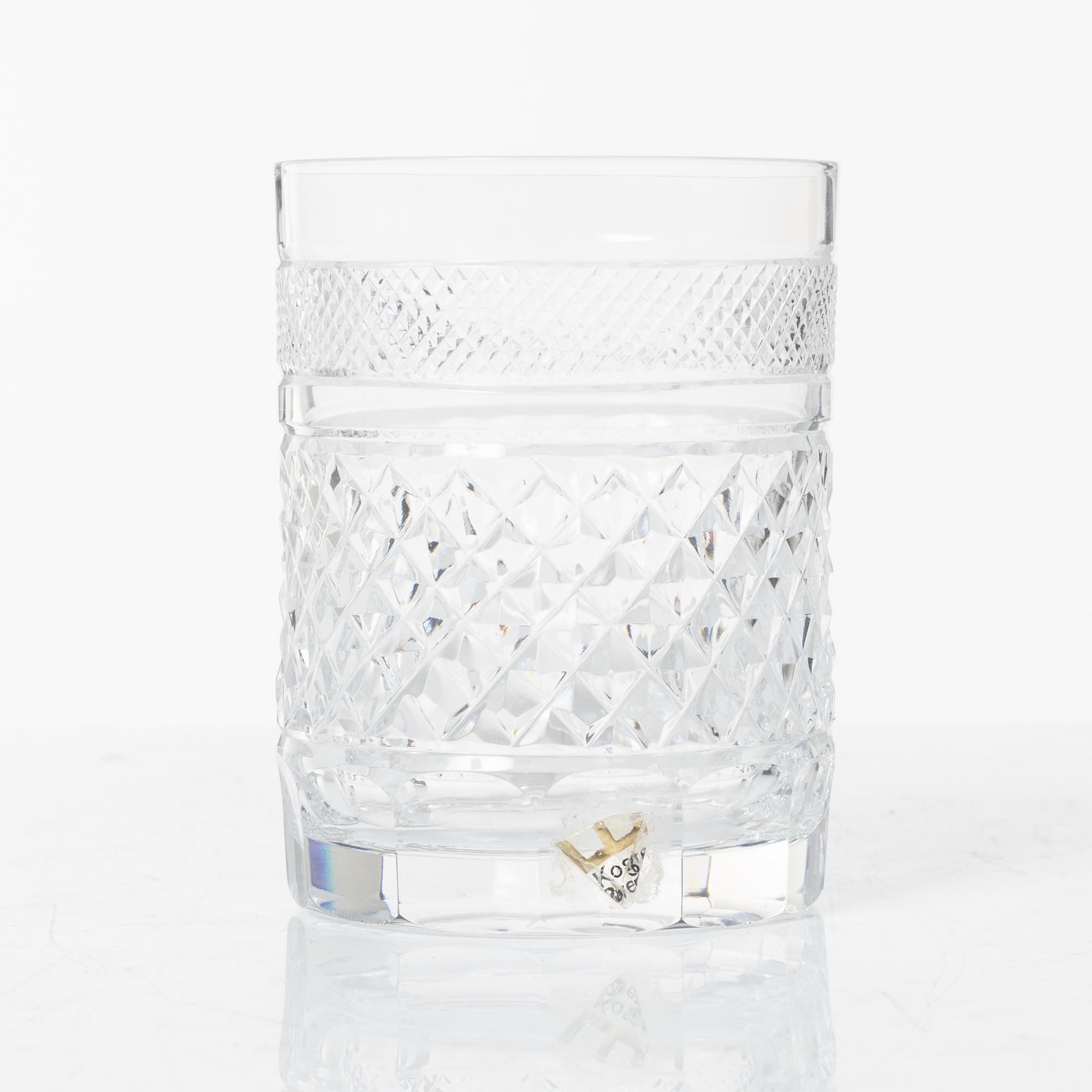 Elis Bergh, glasservis, 107 delar, "Kent", Kosta Boda.