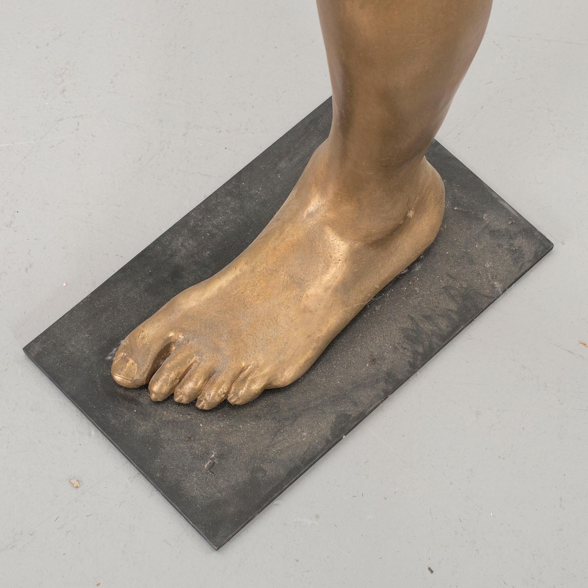 STURE JOHANNESSON,  bronsskulptur, "I Set My Foot in Aarhus – Again!" 2014.