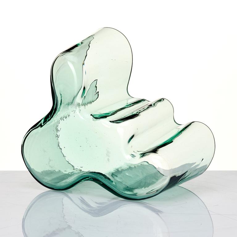 Alvar Aalto, a glass vase, model 9750, Karhula Glassworks, Finland 1937-49.