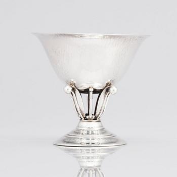 Johan Rohde, a sterling silver footed bowl, Georg Jensen, Copenhagen 1933-44, design nr 17A.