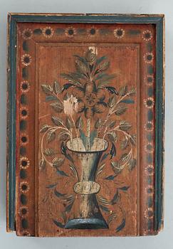 LJUSLÅDA, allmoge. Västberg by, Leksand Dalarna. Märkt 1840.