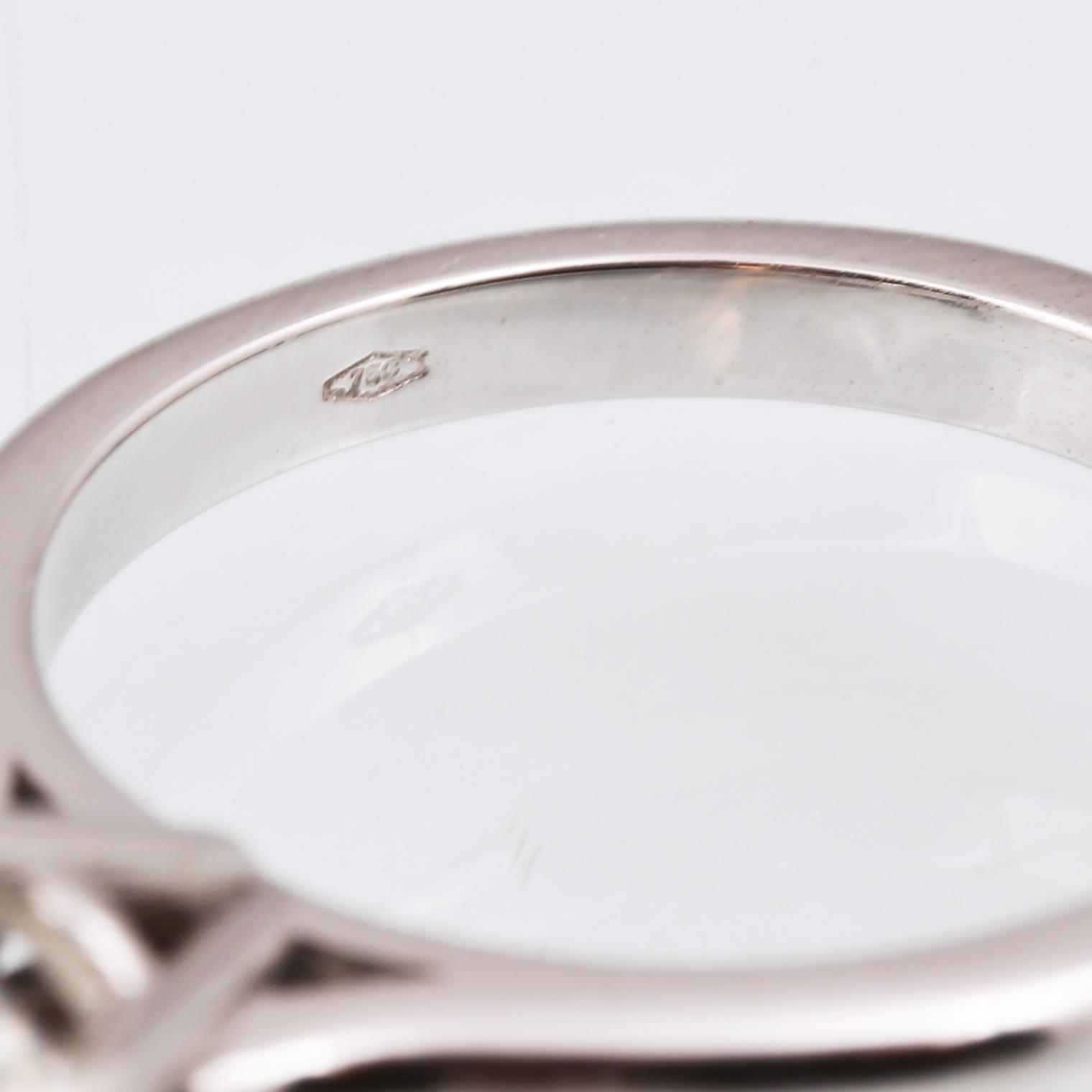 RING, 18K vitguld med briljantslipad diamant ca 2.50 ct. Vikt 5,5 gram.