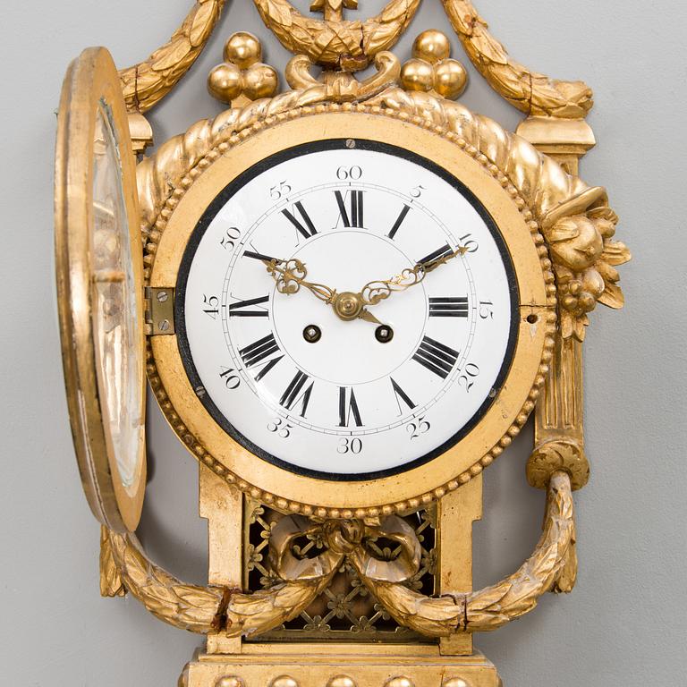 An early French pendulum wall clock.