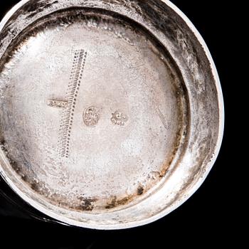 A RUSSIAN BEAKER, silver, Moscow 1732. РУССКИЙ КУБОК. Unknown goldsmith, active 1717-1734.