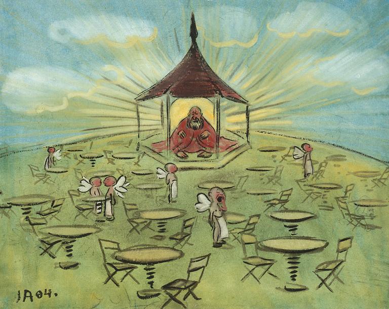 Ivar Arosenius, Gud Fader i tronsal.