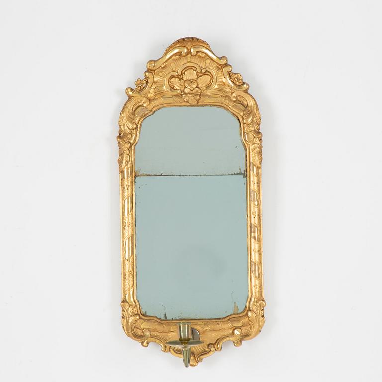 A Rococo mirror sconce, second half of the 18th Century.