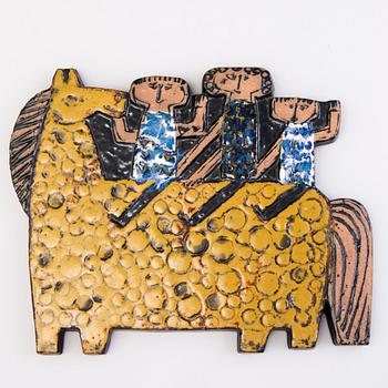 LISA LARSSON, relief, stengods, Gustavsberg.