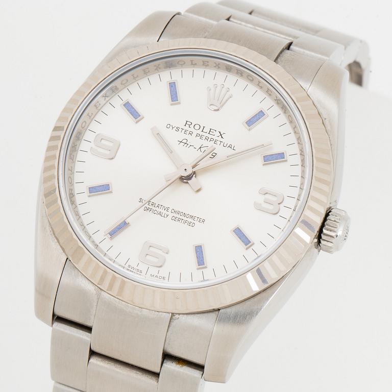ROLEX, Oyster Perpetual, Air-King, Chronometer, armbandsur, 34.5 mm.
