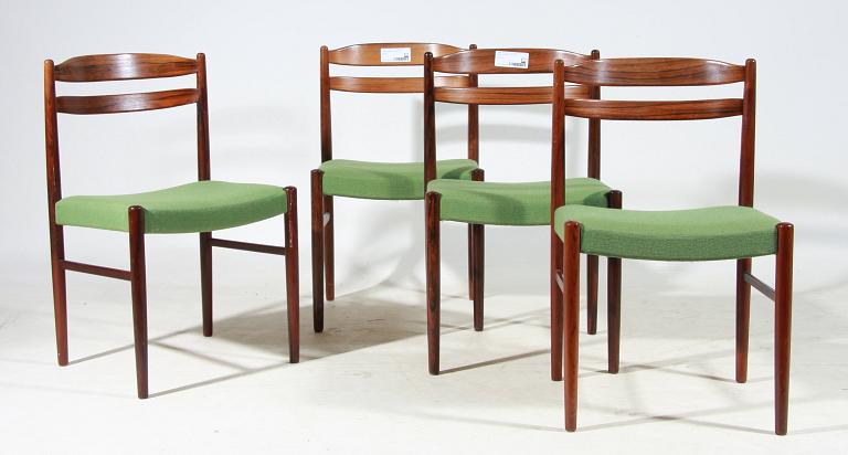 STOLAR, 4 st, Albin Johansson & Söner, Hyssna, 1950/60-tal.