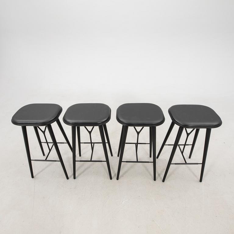 Space bar stools, 4 pcs "Spine" Fredericia 2019 Denmark.