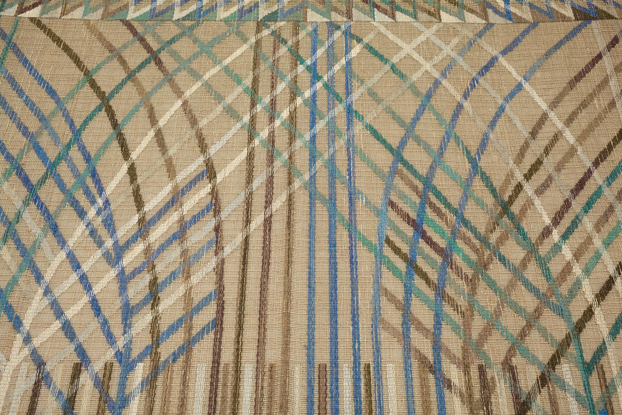 Barbro Nilsson, a drape, "Kärvar", tapestry variant, ca 239-240 x 176,5-177,5 cm, signed AB MMF BN.