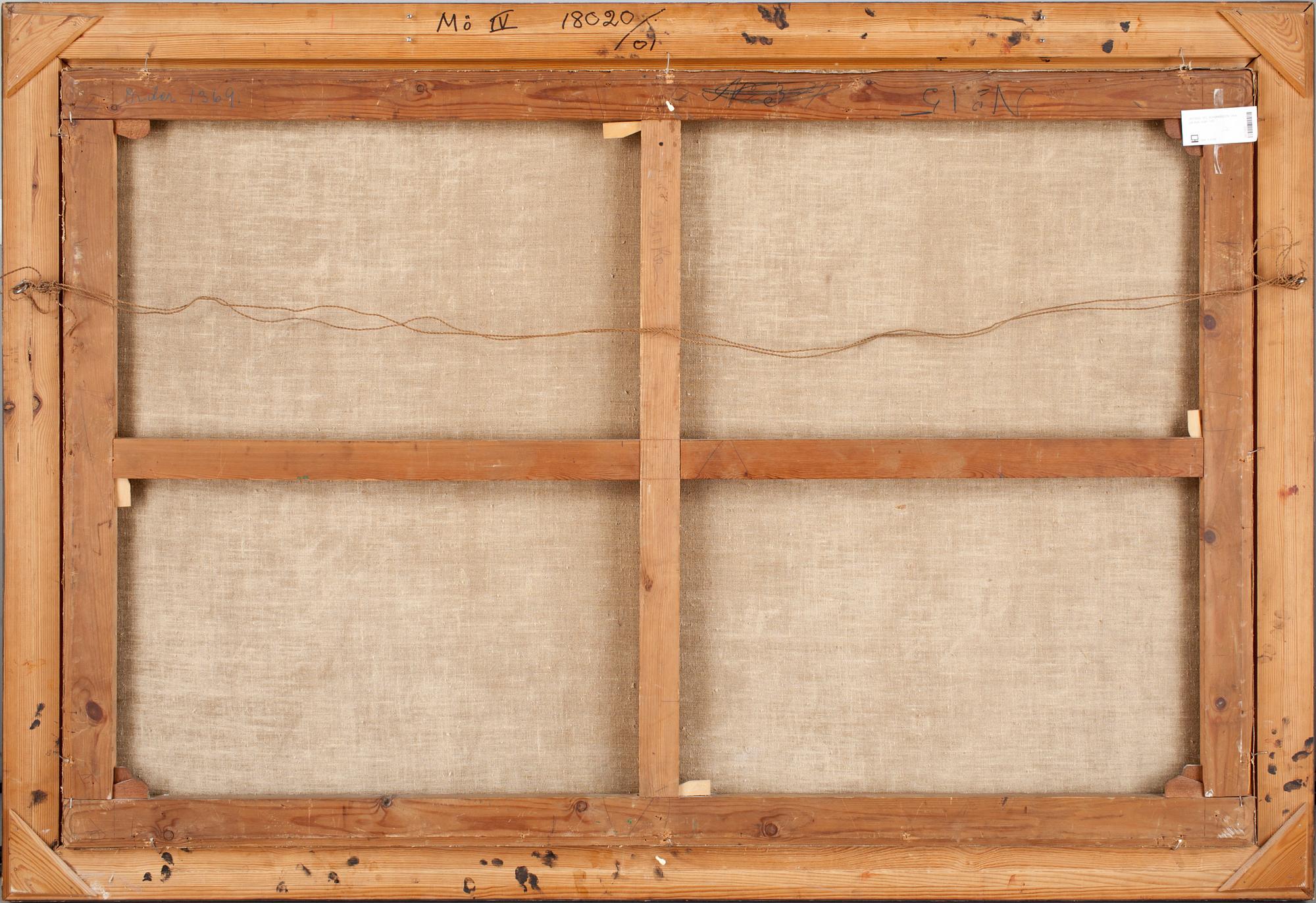 YO JOHANSSON, olja på duk, sign.