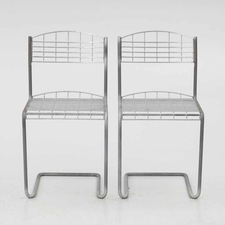 Nils Strinning, a pair of garden chairs and a table, 'High Tech', Grythyttan.