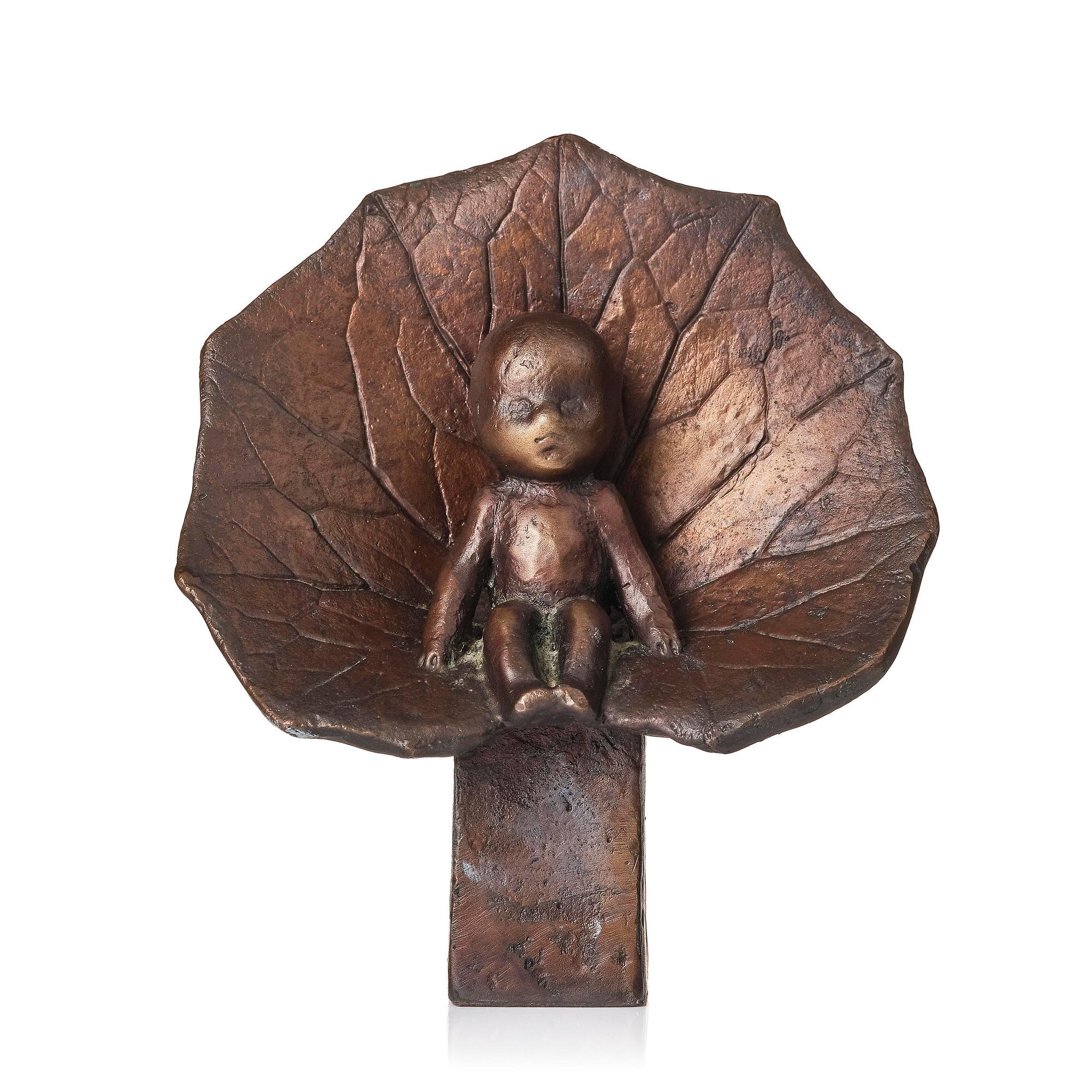 Lisa Larson, skulptur, "Tummelisa", brons, Scandia Present, ca 1978.