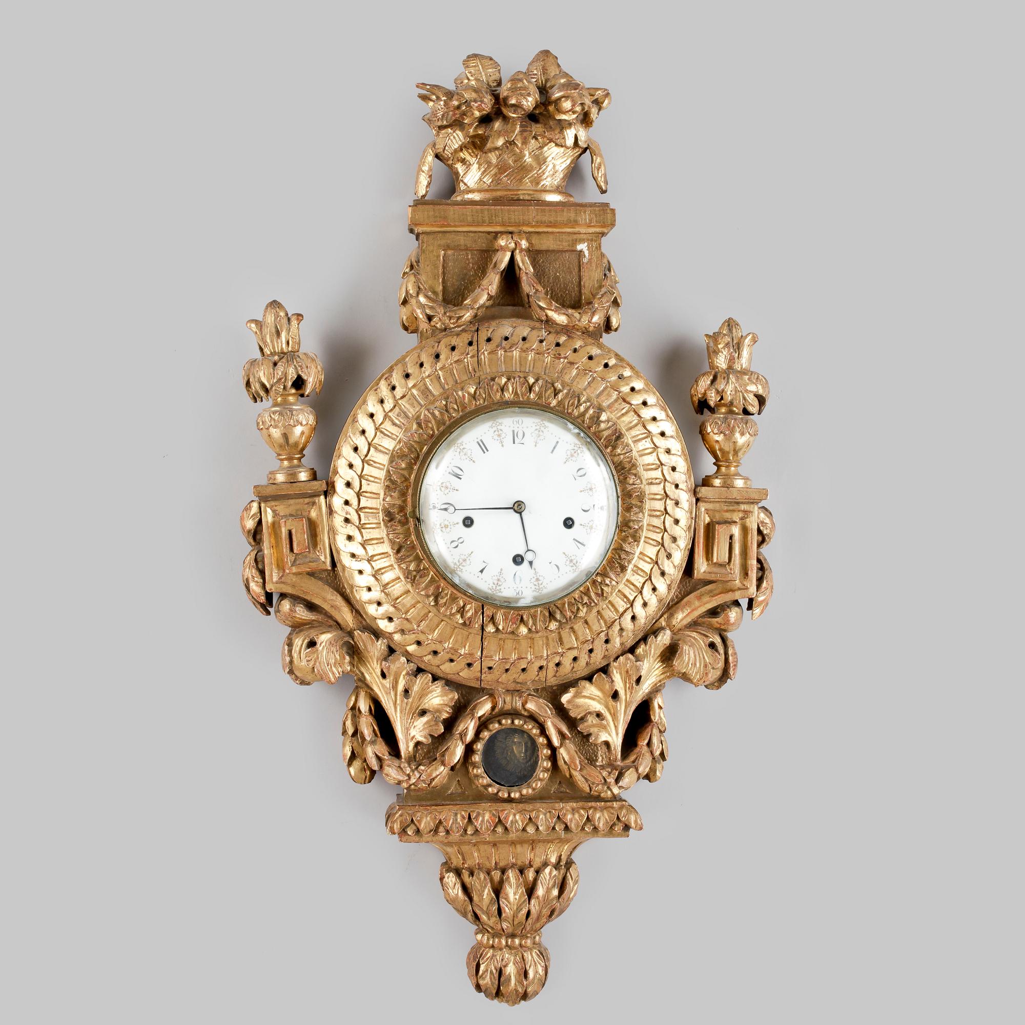 VÄGGPENDYL, Louis XVI, sent 1700-tal.