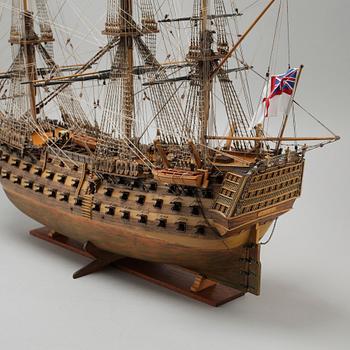 A 20th century miniature ship.