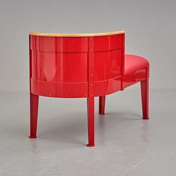 Mats Theselius, a Ferrari red "Canapé", Källemo, Sweden post 1991.
