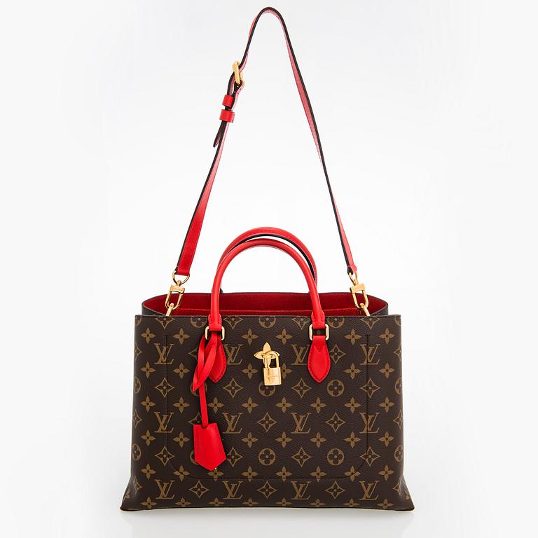 Louis Vuitton, Flower Monogram Coquelicot tote.