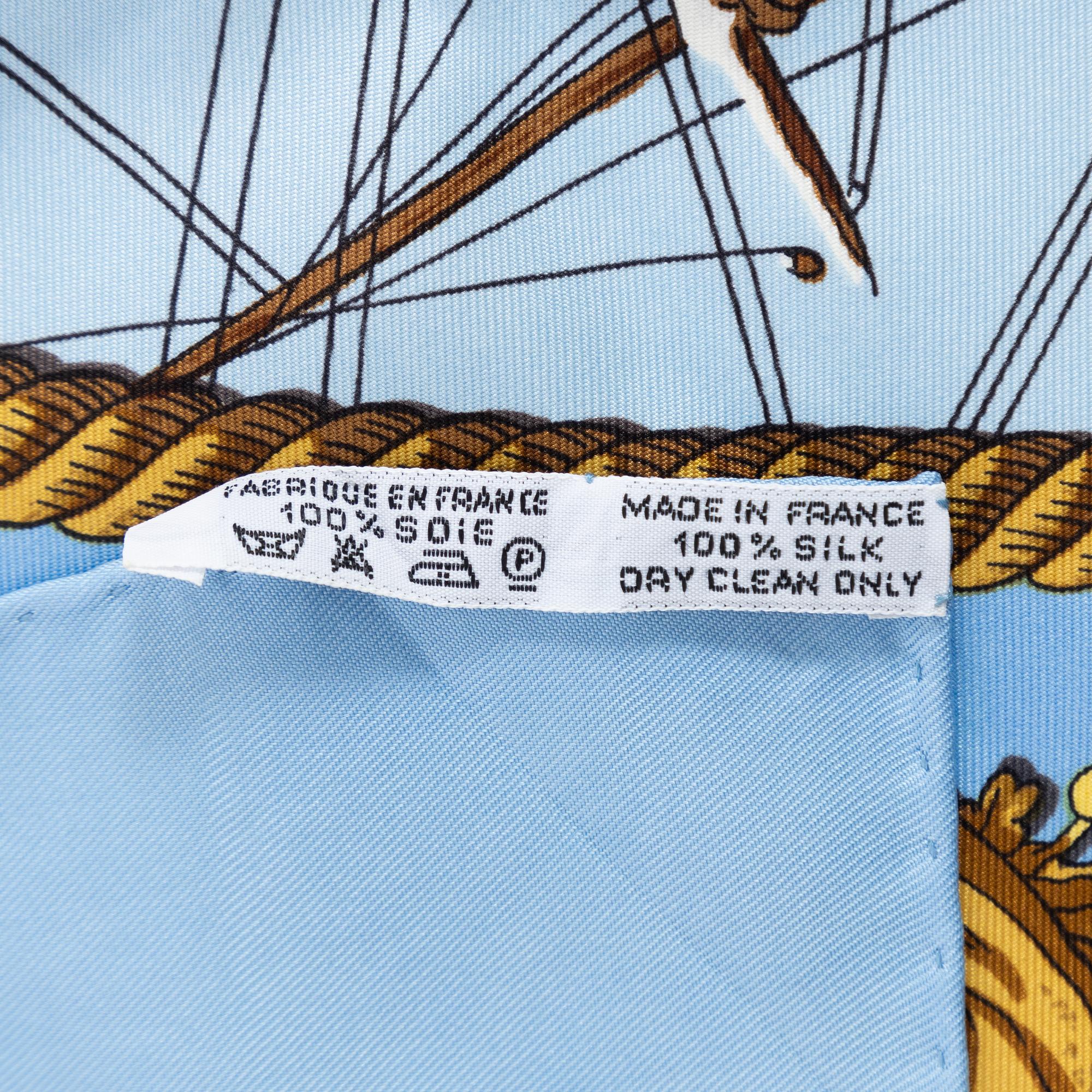 Hermès, scarf, "Marine et Cavalerie".
