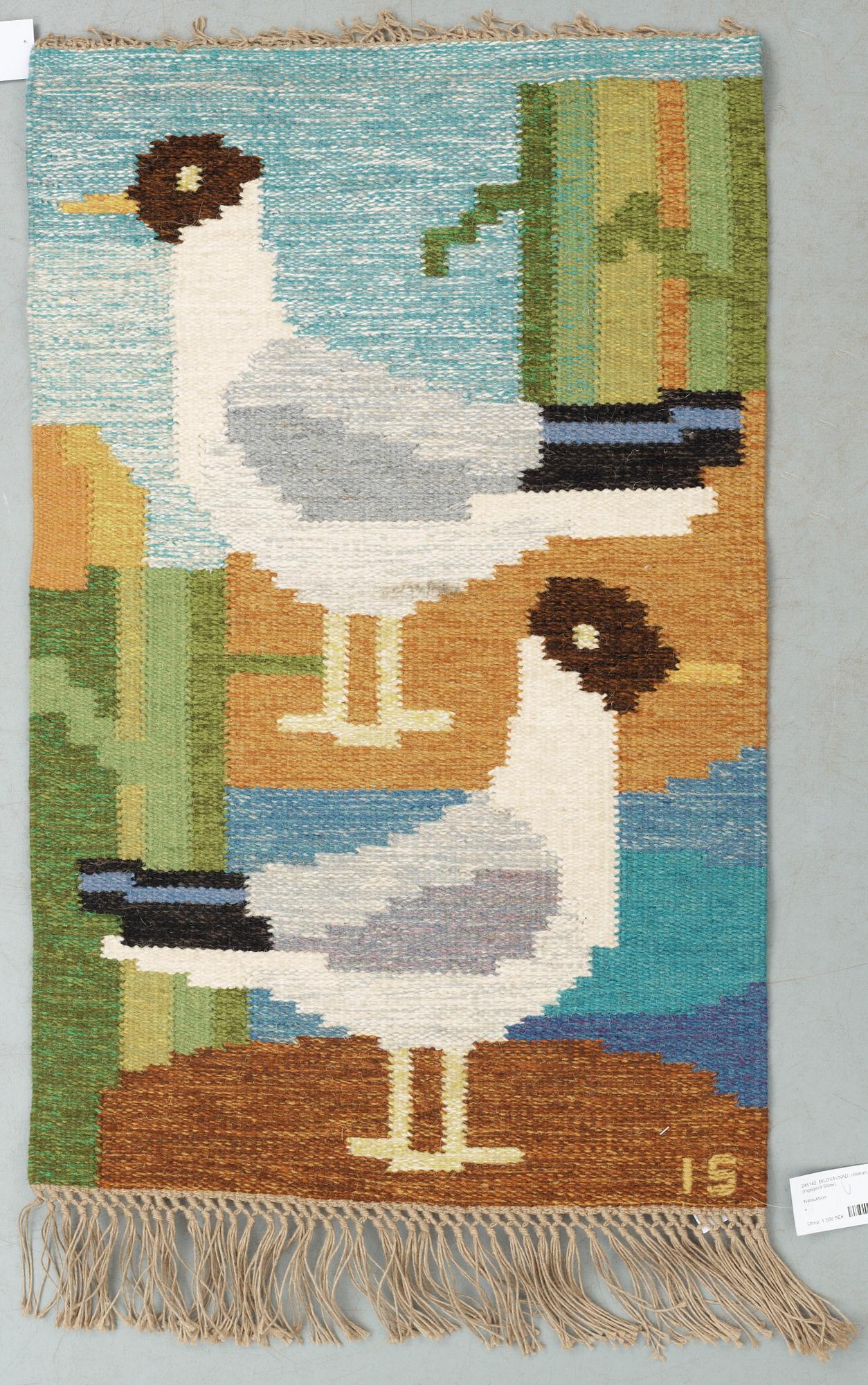 BILDVÄVNAD, rölakan, sign IS Ingegerd Silow.