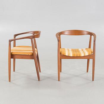 KAI KRISTIANSEN, a pair of armchairs for Ikea, model "Troja", 1960s.