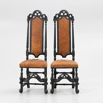 Chairs, 2+4, 18th and 19th centuries.