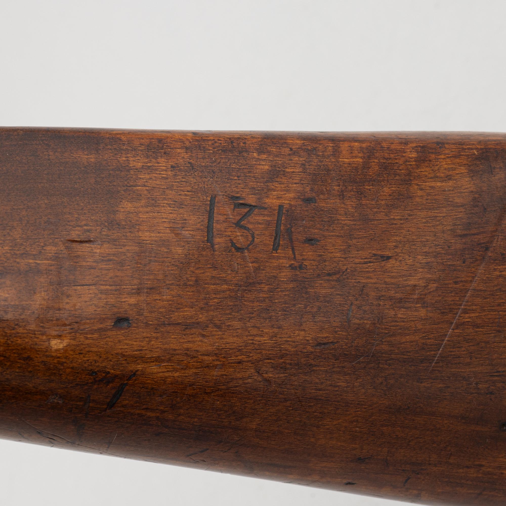 A Swedish flintlock gun.