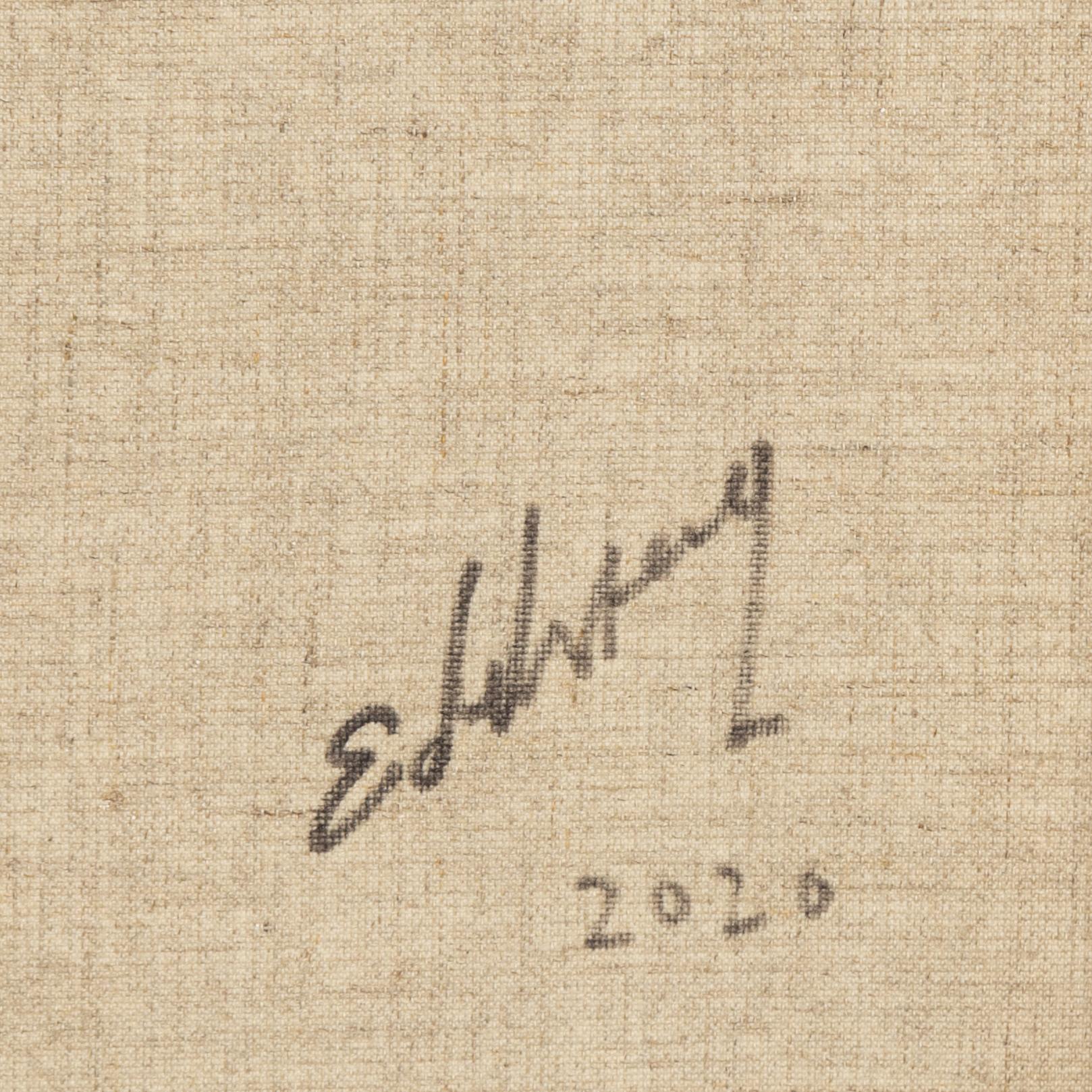 Fabian Edelstam, blandteknik på duk, signerad och daterad 2020 a tergo.