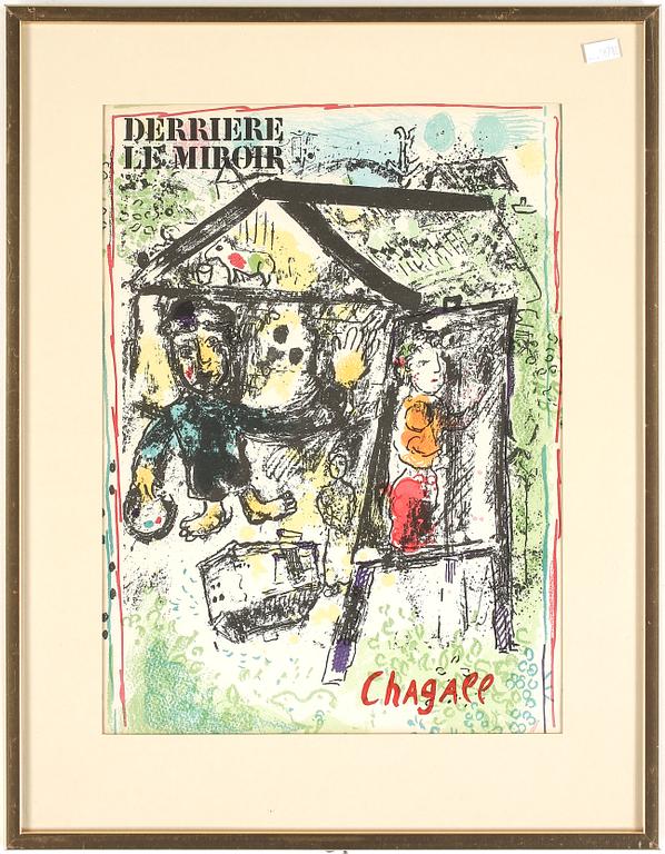 MARC CHAGALL, efter, färglitografi, signerad i trycket.