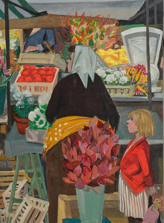 Pelle Åberg, "Torghandel på Hötorget".