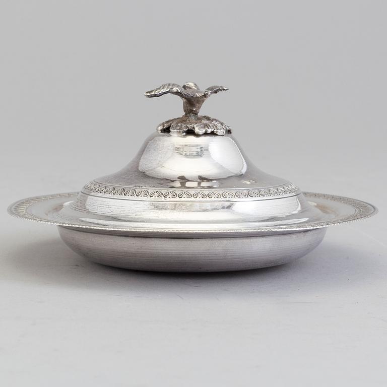 A silver bowl from the Ottoman empire, probably. Total weight 189 grams.