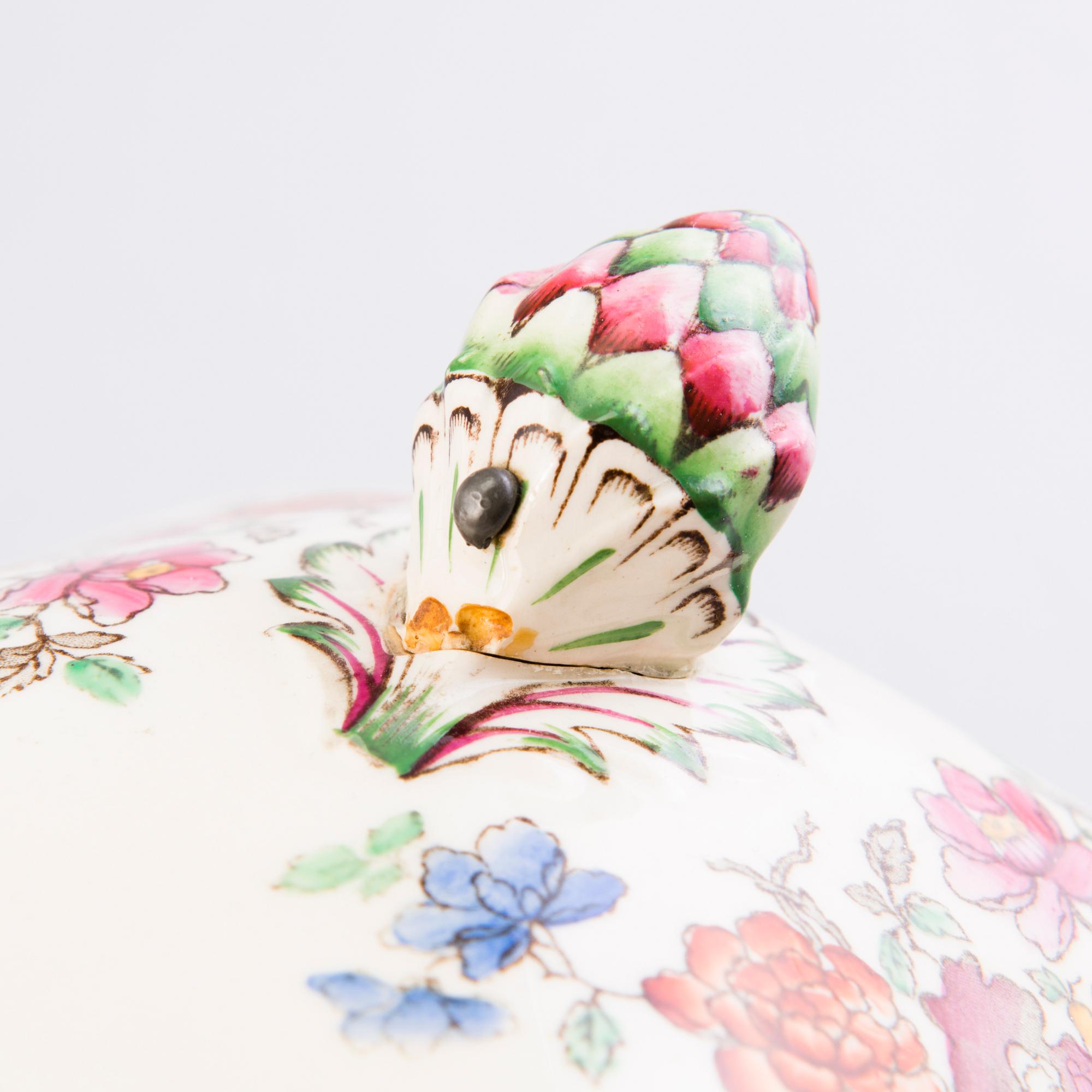 A 132-piece set of 'Chinese Rose' tableware, Copeland Spode, England 1930s.