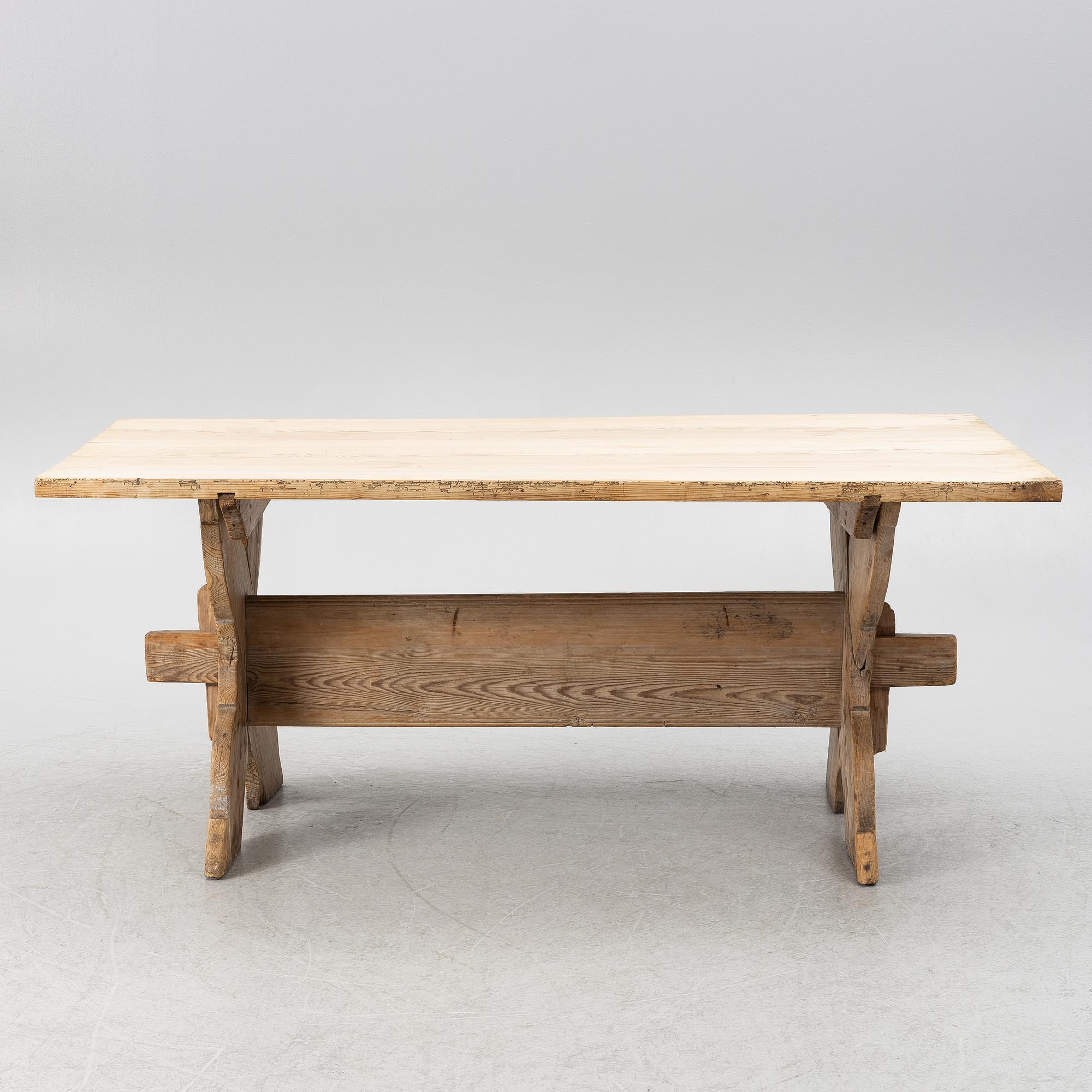 Stool table, late 19th century.