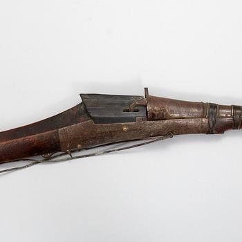 A 19th century musket, probably from the Ottoman Empire.