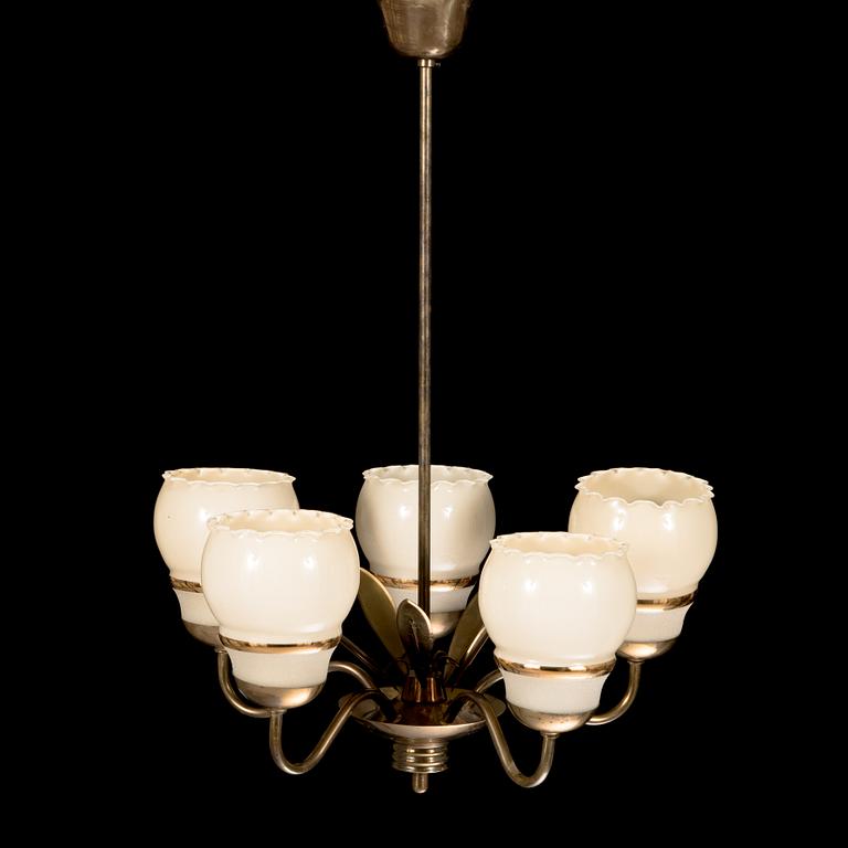 A mid 20th century '50612' chandelier Sievä for Idman Finland.