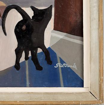 STEN DUNER, olja på masonitpannå, sign.