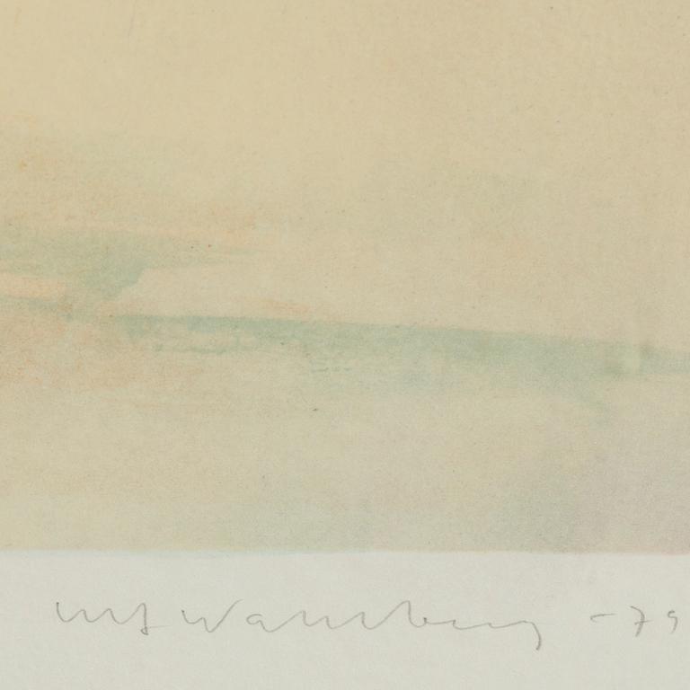 ULF WAHLBERG, lithograph in colours, 1979, signed 232/250.