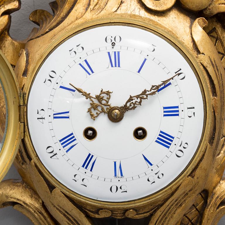 A late 19th century wall clock.