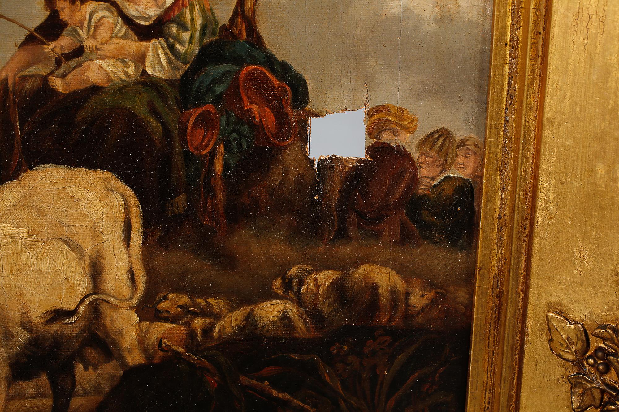 OKÄND KONSTNÄR, olja på duk, 1800-tal.