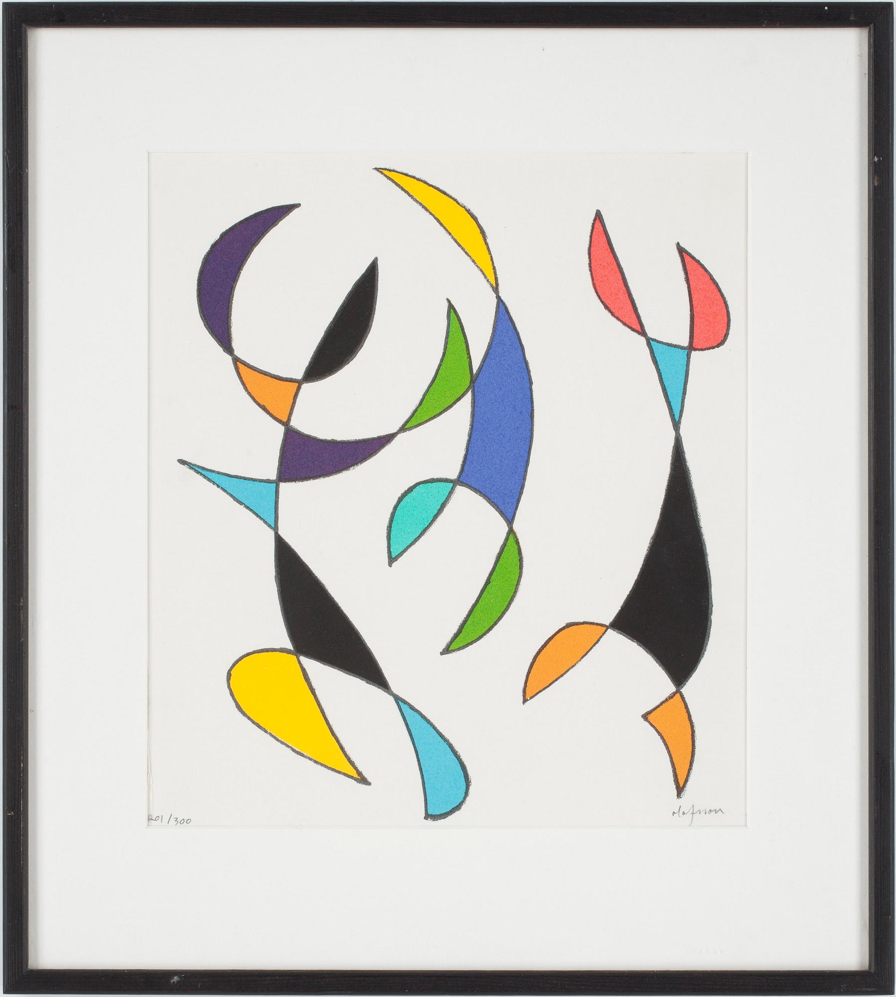 PIERRE OLOFSSON, färglitografi, signerad, numrerad 201/300.