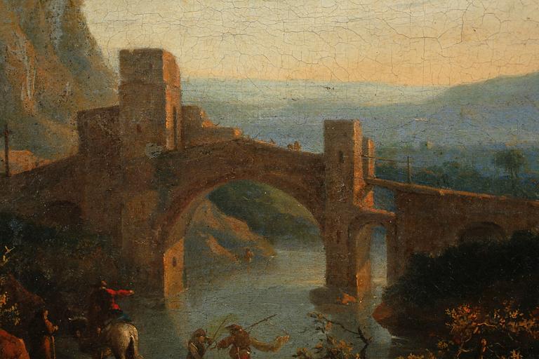 JAN ASSELYN, hans krets, olja på duk, ej signerad.