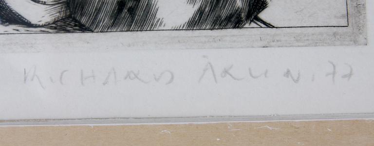 PARTI GRAFIK, 3 delar, okänd, PM resp Richard Årlin.