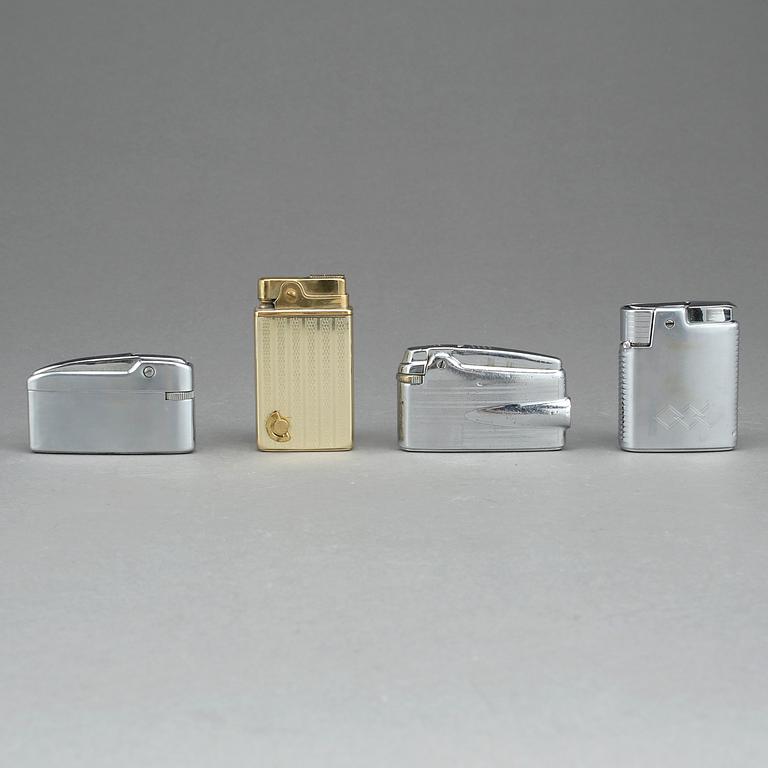 TÄNDARE, 4 st, Ronson, Crown och Aurora, 1900-tal.