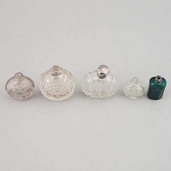 SNUSFLASKOR, 5 st, 1700-/1800-tal.